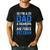 I’m A Dad Grandpa Air Force Veteran Distressed Men's Casual T-Shirt Black