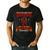 I'm Dad Grandpa Retired Firefighter Nothing Scares Me Men's Casual T-Shirt Black