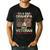 I'm a Dad Grandpa And a Veteran Nothing Scares Me Men's Casual T-Shirt Black