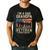 I'm A Dad Grandpa And Veteran Patriotic US Flag Veterans Day Men's Casual T-Shirt Black