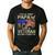 I'm A Dad Papaw And Veteran Retro Dad Papa Grandpa Men's Casual T-Shirt Black