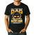 I'm A Super Proud Dad Of A 2025 Master's Degree Graduate Men's Casual T-Shirt Black