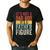 It's Not A Dad Bod It's A Father Figure Retro VintageShort Sleeve Men's Casual T-Shirt Black