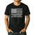 Karate Dad America US Flag Patriot Vintage Men's Casual T-Shirt Black