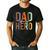 Kids Fathers Day Shirt For Son Daughter My Dad Is My Hero Men's Casual T-Shirt Black