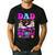 Let's Roll Dad Of The Birthday Girl Roller Skate Birthday Men's Casual T-Shirt Black