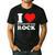 I Love Divorced Dad Rock Quote Men's Casual T-Shirt Black I Love Divorced Dad Rock Quote Men's Casual T-Shirt Black