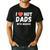 I Love Hot Dads With Beards I Heart Hot Dads Shirt Men's Casual T-Shirt Black