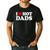 I Love Hot Dads Men's Casual T-Shirt Black