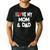 I Love My Mom & Dad Celebrate Family Mother Father Men's Casual T-Shirt Black