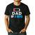 Matching Father's Day Low Battery Dad Of 3 Boys Men's Casual T-Shirt Black