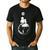 Moon And Astronaut Dad And Baby Space For Father's Day Men's Casual T-Shirt Black