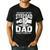 Not The Stepdad Dad That Stepped Up Fathers Day 2025 Men's Casual T-Shirt Black