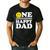 One Happy Dude Dad 1st Birthday Family Matching Men's Casual T-Shirt Black