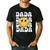 One Happy Family Birthday Matching Apparel Dada One Happy Dude Birthday Theme Family Matching Adult Child Short Sleeve Crew Neck Classic Fit Polyester 50 Cotton 50 Men's Casual T-Shirt Black