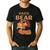 Papa Bear Bears Animal Pun Lover Dad Father Daddy Father's Men's Casual T-Shirt Black