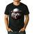 Papa Bear Face Cool Dad Style Retro Fathers Day Daddy Bear Men's Casual T-Shirt Black
