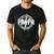Papa Like A Grandpa Fathers Day Rocker Dad Rock Music Men Men's Casual T-Shirt Black