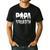 Papa Squatch For Dad Sasquatch Fathers Day Men's Casual T-Shirt Black