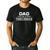 Parenting Dad Of A Threenager Men's Casual T-Shirt Black
