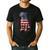 Patriotic Pitbull American Flag 4th Of July Dog Pitbull Dad Men's Casual T-Shirt Black