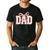 Pink Bow Dad Dad Life Best Dad Ever Father's Day Tees Men's Casual T-Shirt Black