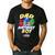 PJ Masks Group Shot Dad Of The Birthday Boy Logo Men's Casual T-Shirt Black