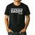 Promoted To Daddy 2022 First Time Fathers New Dad Men's Casual T-Shirt Black