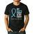 Prostate Cancer Awareness Light Blue Ribbon Dad Survivor Men's Casual T-Shirt Black