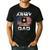 Proud To Be An Army Dad With American Flag Veteran Men's Casual T-Shirt Black