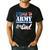 Proud Army National Guard Dad Fathers Day Shirt Men Men's Casual T-Shirt Black