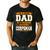 Proud Dad Of Awesome Corpsman Father's Day Men's Casual T-Shirt Black