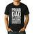 Proud Dad Of A Freaking Awesome Daughter Shirt Fathers Day Men's Casual T-Shirt Black