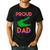 Proud Dad Of A Gator Unique Idea For Fathers Day Men's Casual T-Shirt Black