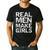 Real Men Make Girls Shirt From Daughter Dad Of Girls Men's Casual T-Shirt Black