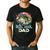 Reel Cool Dad Fishing Vintage Retro Father's Day Men's Casual T-Shirt Black