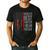 Retro Dad World's Best Farter I Mean Father Vintage Flag Usa Men's Casual T-Shirt Black