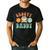 Retro Groovy Daddy Matching Family Birthday Party Men's Casual T-Shirt Black