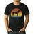 Rhodesian Ridgeback Vintage Retro Dog Mom Dad Men's Casual T-Shirt Black
