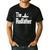 The Rodfather Fishing Dad Men's Casual T-Shirt Black