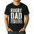 Rugby Dad Shirt Men Fathers Day Rugby Dad Men's Casual T-Shirt Black