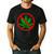 Say No Cannabis Anti-Marijuana Retro Weed Parent Dad Mom Men's Casual T-Shirt Black