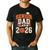 Senior Dad Class Of 2026 Graduate Basketball Graduation 2026 Men's Casual T-Shirt Black
