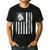 Shepherd Dad USA Flag White German Shepherd Men's Casual T-Shirt Black Shepherd Dad USA Flag White German Shepherd Men's Casual T-Shirt Black