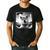 Shiba Inu Dog Dad Mom Graphic Selfie UFOs Weird Aliens Men's Casual T-Shirt Black