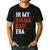 In My Sigma Dad Era Meme Alpha Male Sigma Daddy Father Men's Casual T-Shirt Black