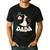 Silly Dada Silly Goose Dad Birthday Family Matching Party Men's Casual T-Shirt Black
