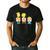 The Simpsons Father's Day Bart Lisa Maggie Dad Birthday Men's Casual T-Shirt Black