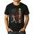 Softball Dad US Flag For Dad Men Patriotic Fathers Day Men's Casual T-Shirt Black