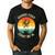 Sounds Fishy Count Me In Dad Grandpa Vintage Fishing Men's Casual T-Shirt Black